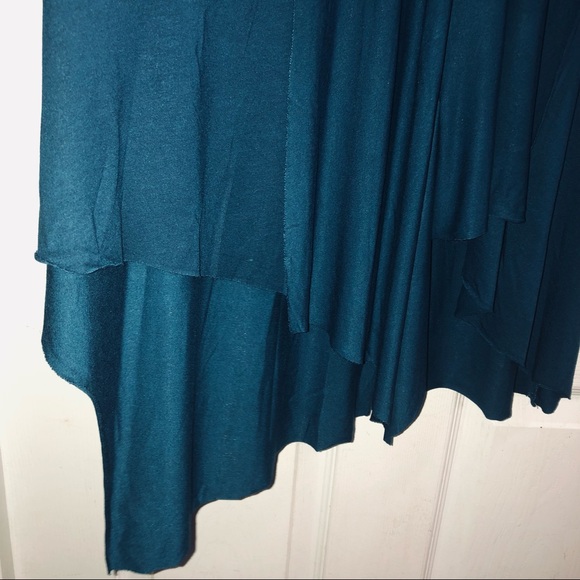 Soft Surrounding 100% Cotton. Teal Asymmetric Tunic Women’s Sz M - Picture 5 of 11